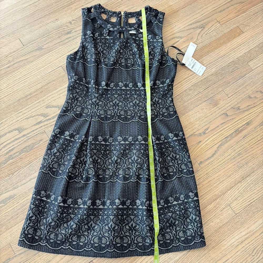 Eliza J Knit Sleeveless Crewneck Black Dress Womens Size 12 NWT - Picture 7 of 9